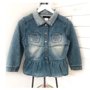NWT Lady Angel Denim Jean Jacket Size Medium